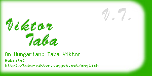 viktor taba business card